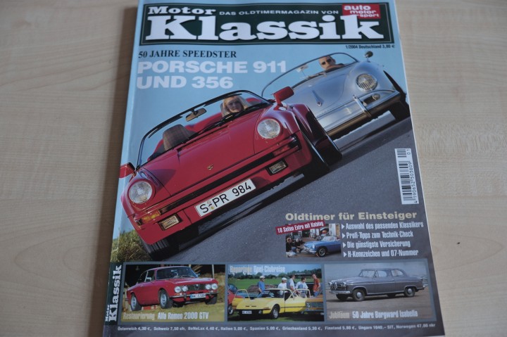 Deckblatt Motor Klassik (01/2004)